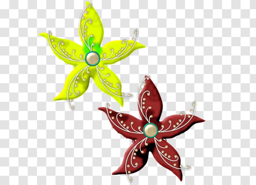 Christmas Ornament Day Leaf Flower - Butterfly - Desin Element Transparent PNG