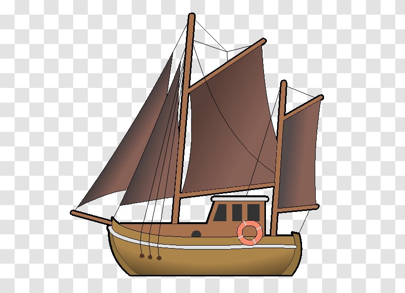 Sail Yawl Tartane Schooner Caravel - Sloopofwar Transparent PNG