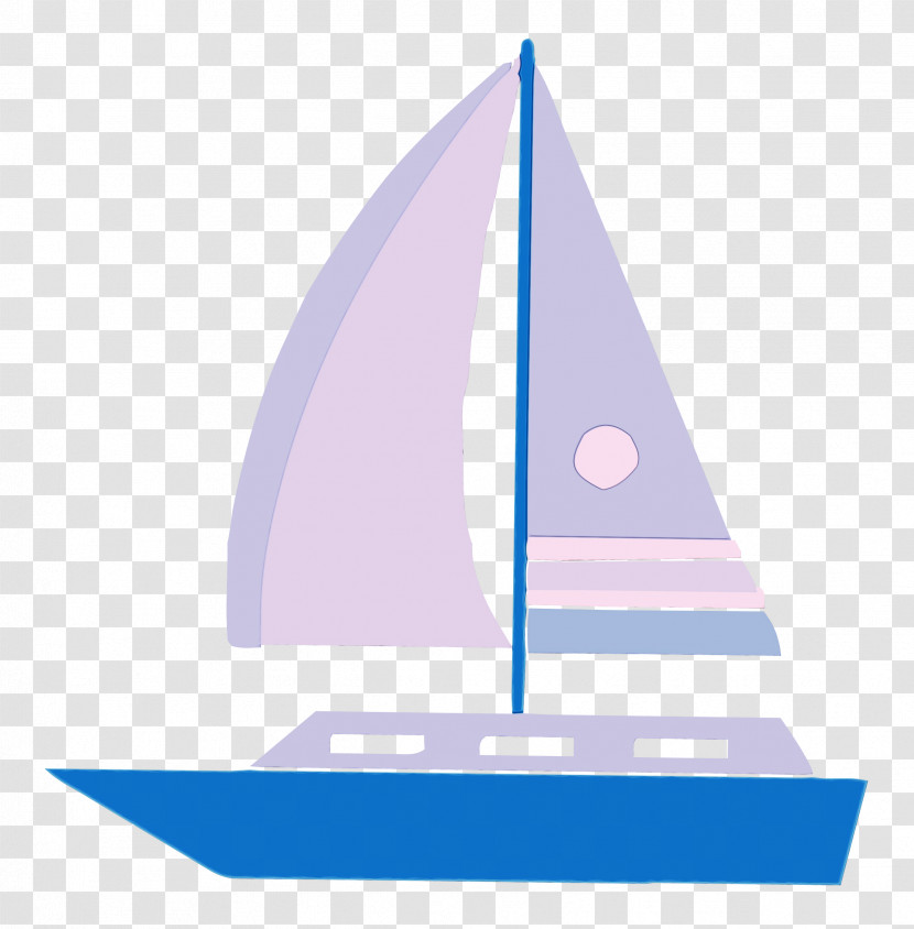 Boat Sailboat Triangle Diagram Water Transparent PNG