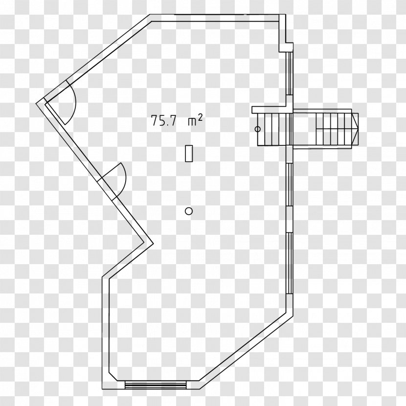 Floor Plan Line Angle - Structure - KICK OFF Transparent PNG