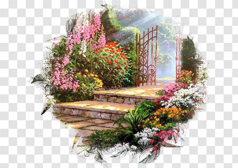 Ping Landscape Floral Design - De - Flower Transparent PNG