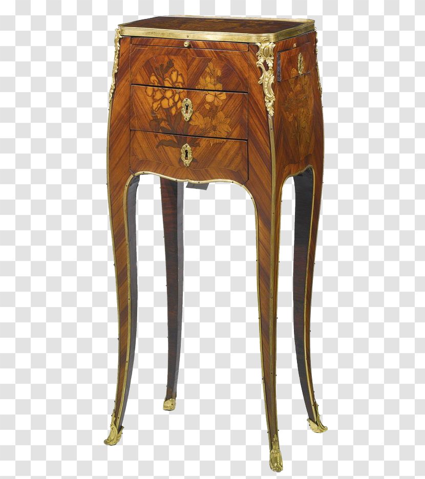Table Nightstand French Furniture Marquetry - Bonheur Du Jour - Classic Double Dressing Tables Transparent PNG