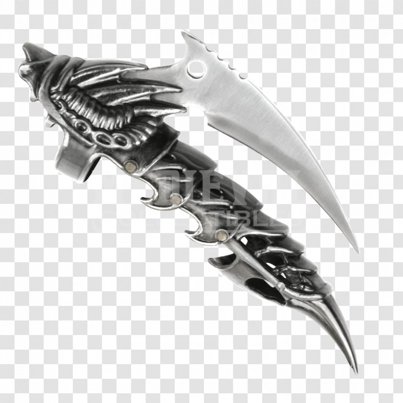 Claw Finger Blade Weapon Throwing Knife - Metal Transparent PNG