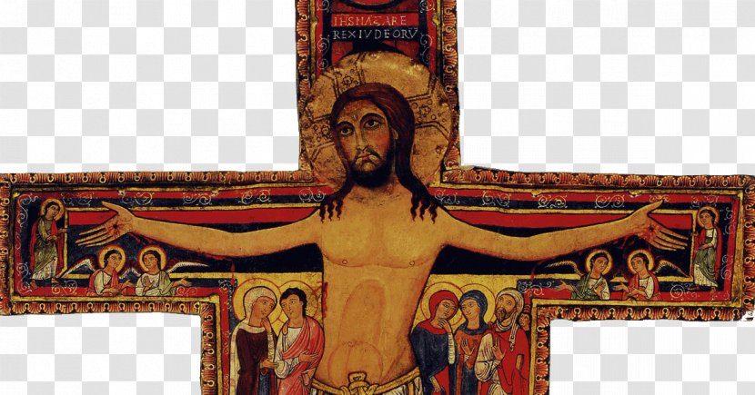 San Damiano, Assisi Damiano Cross Crucifix Christian - Jesus Transparent PNG