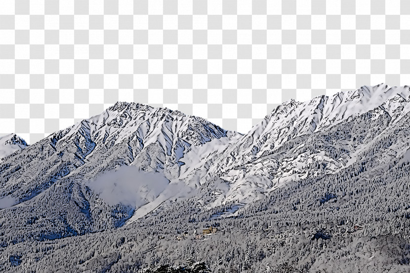 Ridge Mount Scenery Terrain Massif Mountain Range Transparent PNG