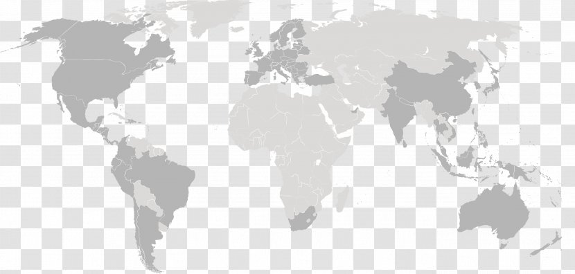 World Map Globe - Monochrome Photography Transparent PNG