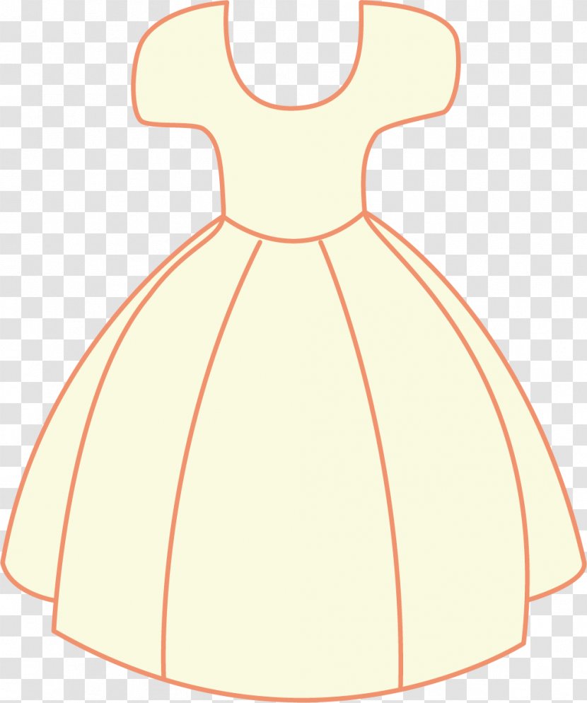 Dress Neck Pattern - Clothing - Line Wedding Transparent PNG
