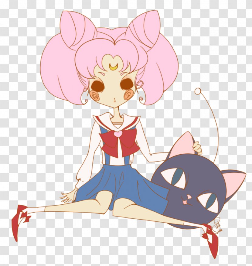 Chibiusa Cat Fan Art Sailor Moon - Frame Transparent PNG
