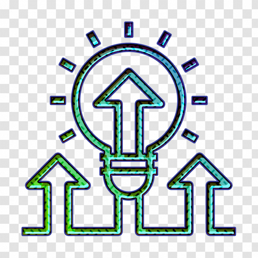 Lightbulb Icon Arrow Icon Startup Icon Transparent PNG