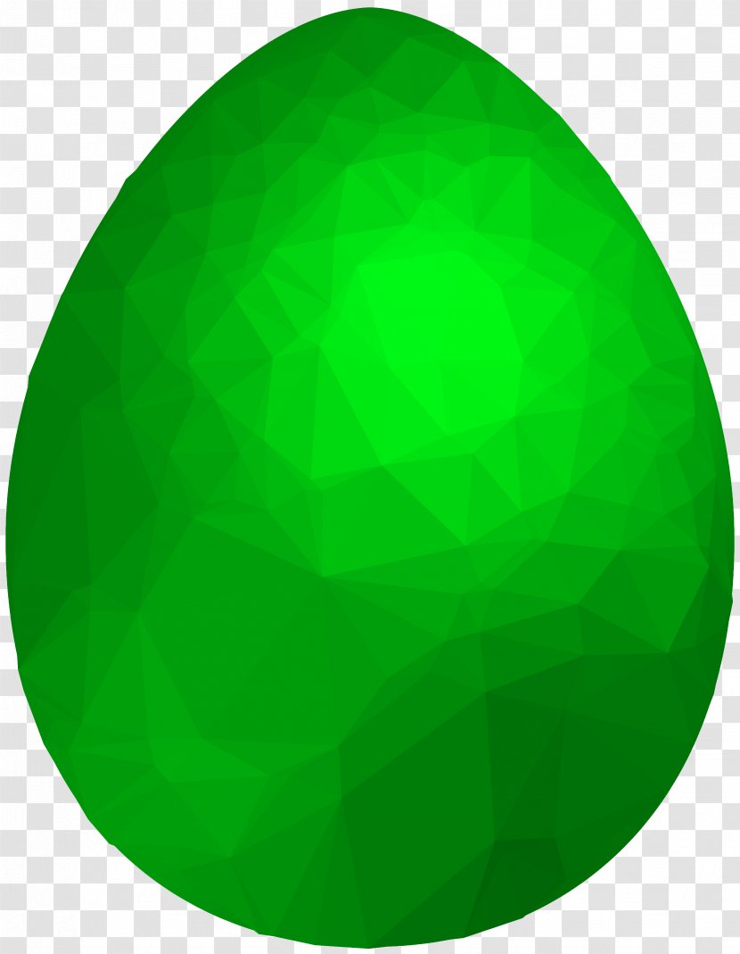 Clip Art Easter Egg Image - Oval - Green Transparent PNG