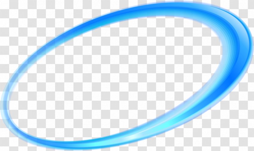 Blue Circle Ellipse Cartoon - Oval Transparent PNG