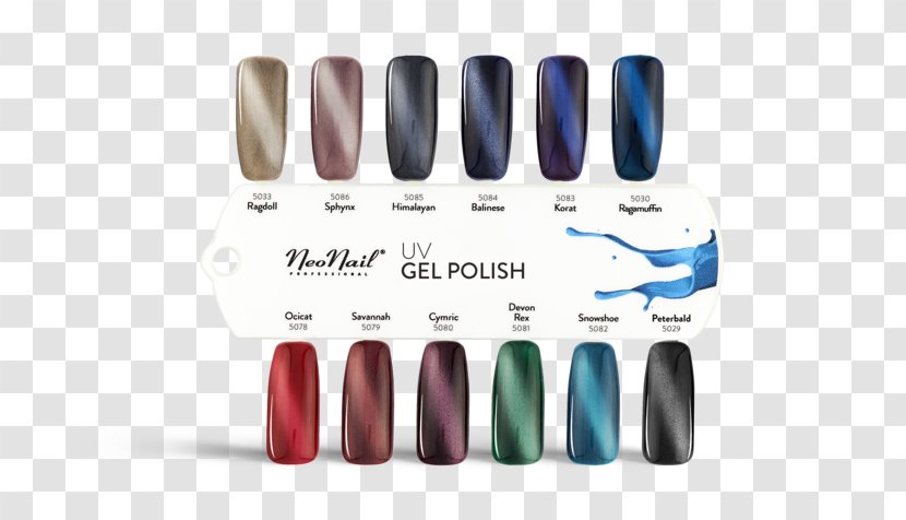 Lakier Hybrydowy Lacquer Nail Cat's Eye - Gel Nails - Chart Transparent PNG