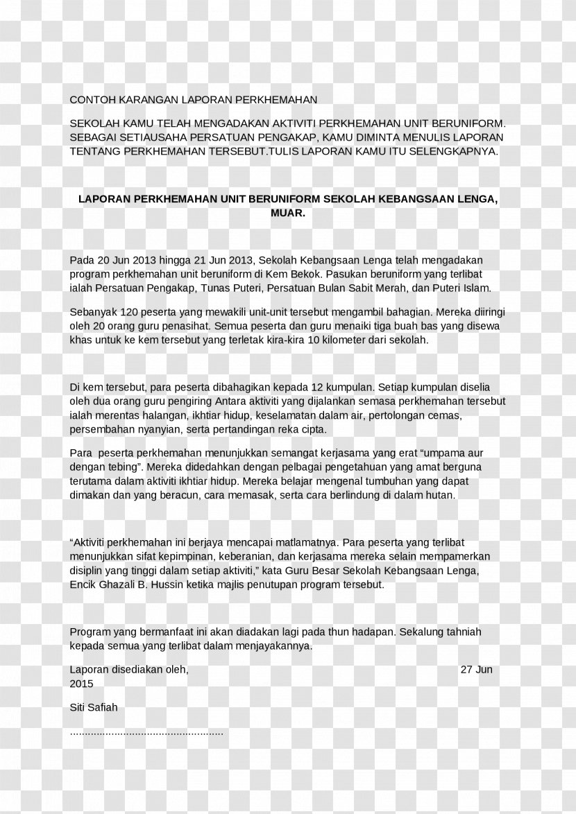 Supélec Document Writing Report Communication - Sijil Pelajaran Malaysia - Download Tentang Islam Transparent PNG
