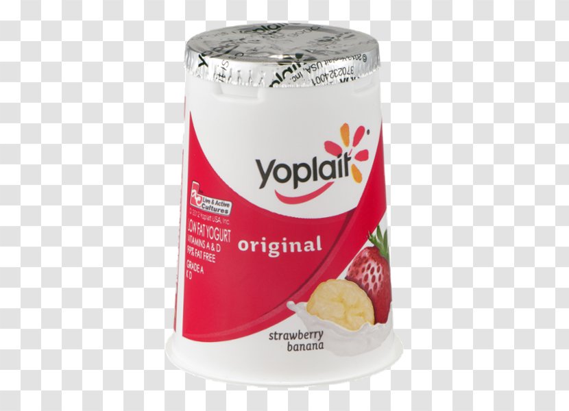 Yoplait Yoghurt Strawberry Mousse Banana Transparent PNG