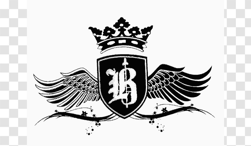 Wing Black And White Image Shield - Emblem Transparent PNG