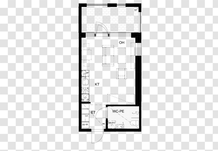 Floor Plan Apartment House Real Estate Offenham - Diagram Transparent PNG