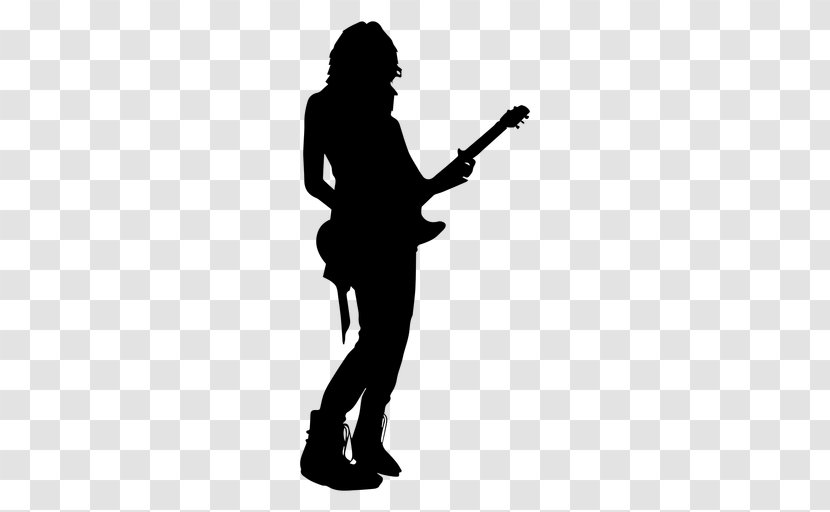 Silhouette Electric Guitar Guitarist - Audio Transparent PNG