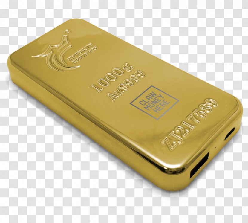 Gold Bar Electronics Battery Charger Transparent PNG