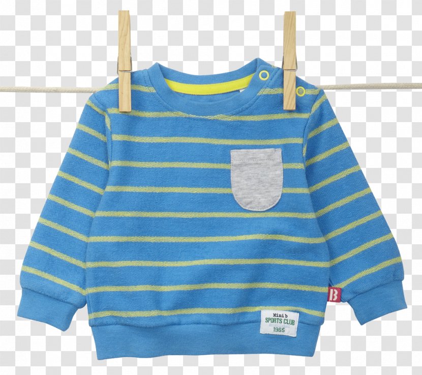 Sleeve T-shirt Sweater Outerwear Product - Cobalt Blue Transparent PNG
