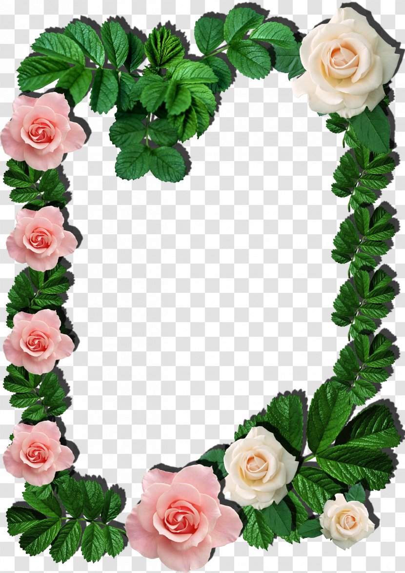 Paper Picture Frames Molding Flower - Cut Flowers - Green Frame Transparent PNG
