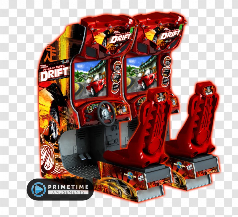 The Fast And Furious: Drift Big Buck Hunter & SuperCars Arcade Game - Cabinet Transparent PNG