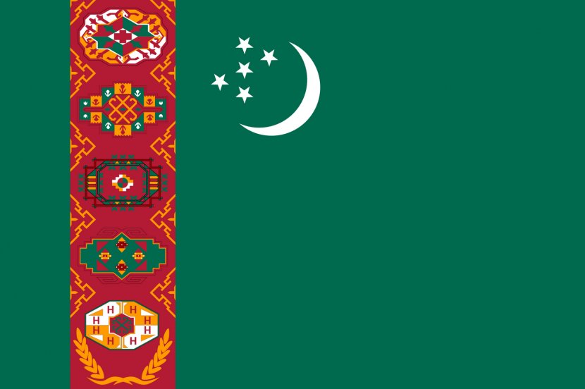 Flag Of Turkmenistan Turkestan Autonomous Soviet Socialist Republic Turkmens - National - Iraq Transparent PNG