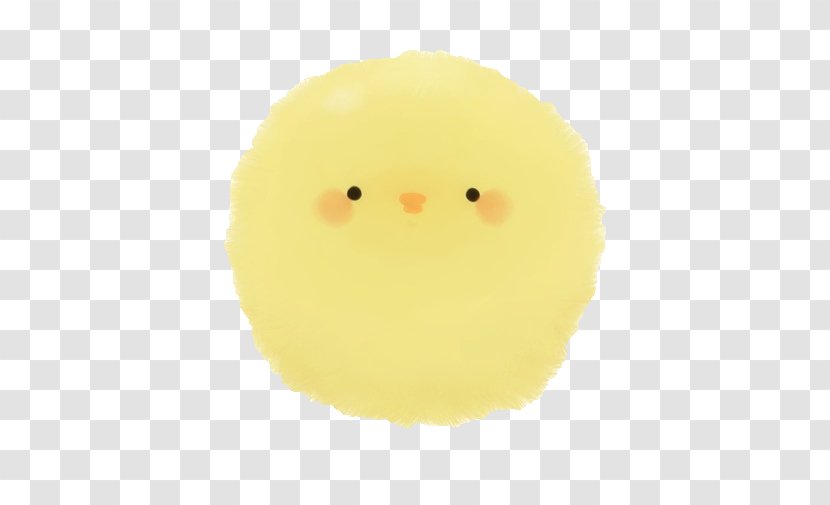 Yellow Smiley - Super Adorable Chick Hand-painted Designs Transparent PNG