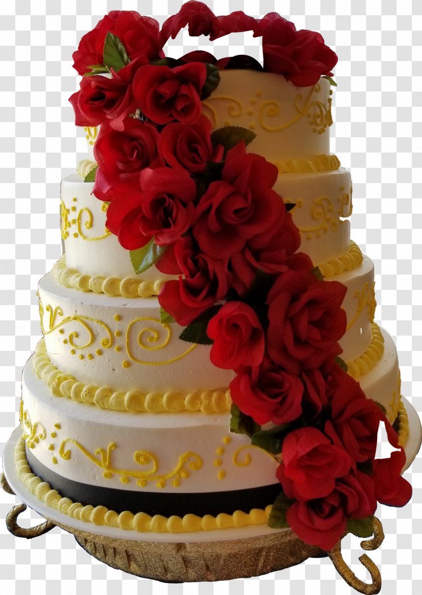 Wedding Cake Decorating Royal Icing Bakery - Rose Transparent PNG
