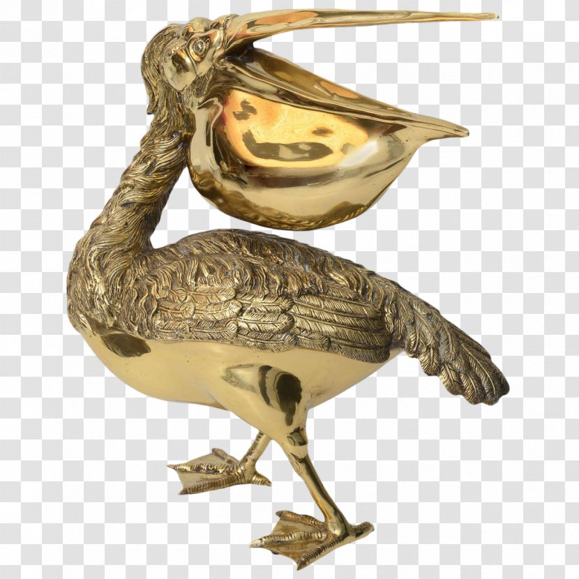 Brass Pelican Varsity Club Sculpture Artist - Bronze Transparent PNG