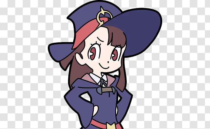 Sticker Sucy Manbavaran Little Witch Academia Akko Kagari Lotte Yansson - Watercolor Transparent PNG