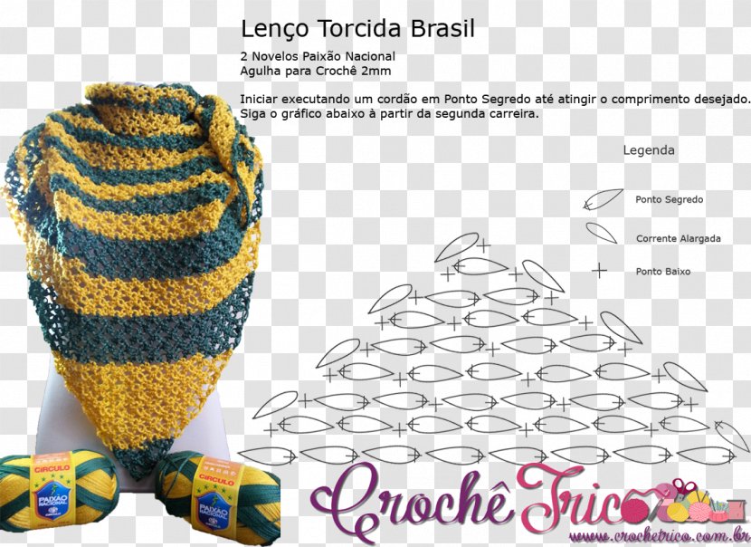 Headgear Crochet Pattern - Knitting - Torcida Brasil Transparent PNG