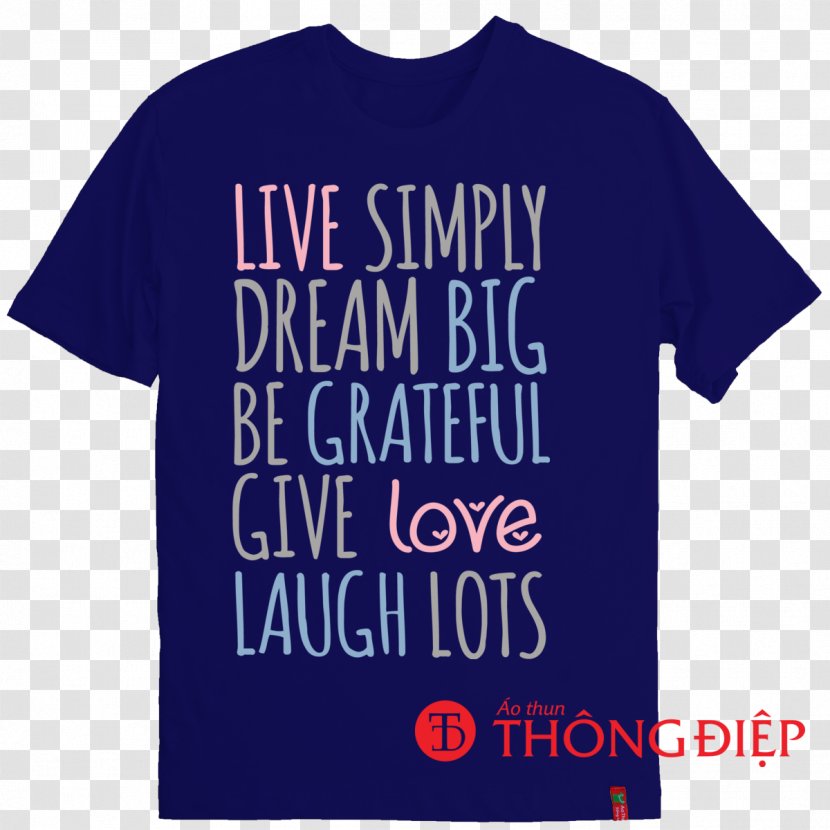 T-shirt Sleeve Logo Font - Electric Blue - Simply Laugh Transparent PNG