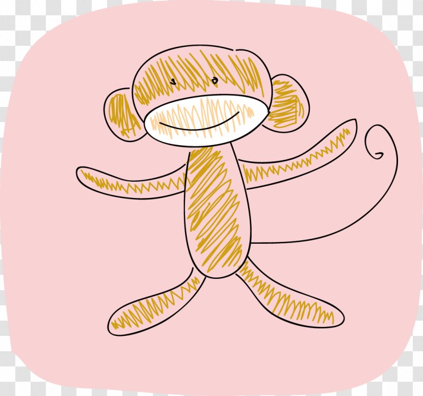 Monkey Clip Art - Tree - Vector Transparent PNG
