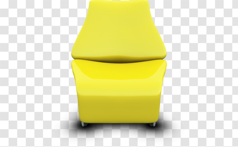 Angle Yellow Car Seat Cover - Stool Transparent PNG