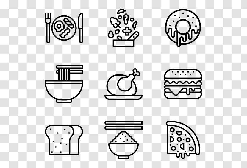 Icon Design - Black - Food Pack Transparent PNG
