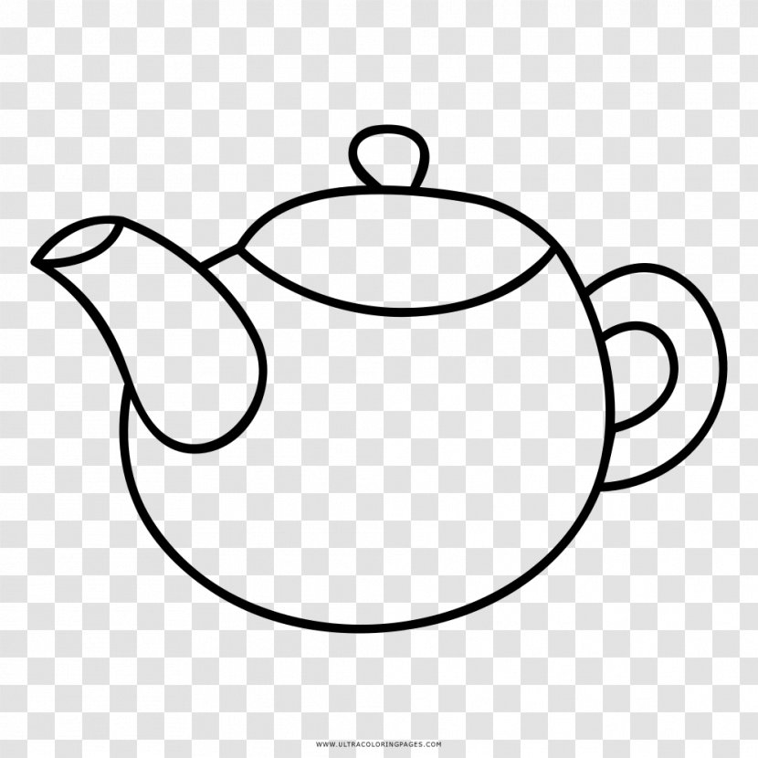 Teapot Coloring Book Drawing Kettle - Tea Transparent PNG
