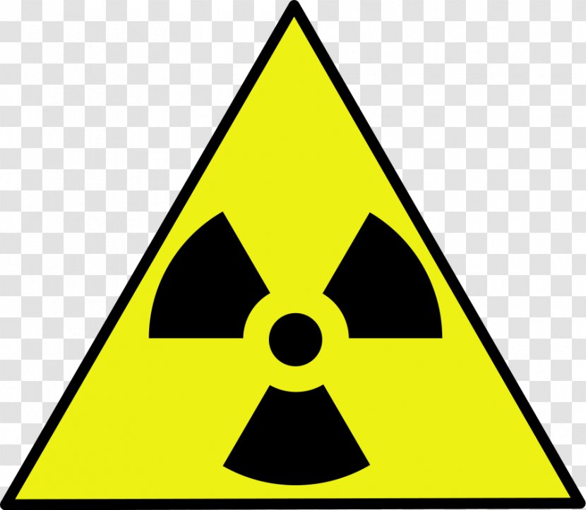 Label Radiation Radioactive Waste HAZMAT Class 7 Substances - Signage - Warning Sign Clipart Transparent PNG