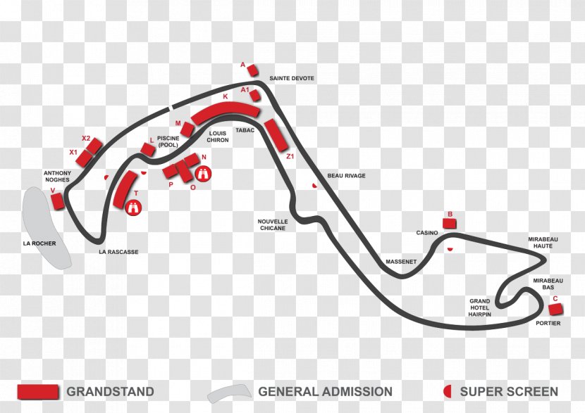 Circuit De Monaco 2018 FIA Formula One World Championship Grand Prix Race Track - Silhouette - Flower Transparent PNG