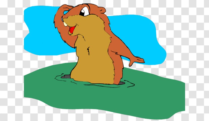 The Groundhog Clip Art Day Openclipart - Dog Like Mammal - Whimsical Grass Transparent PNG