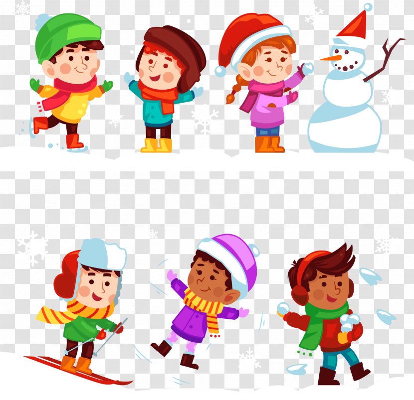 Winter Child Cartoon - Artwork - Characters Transparent PNG