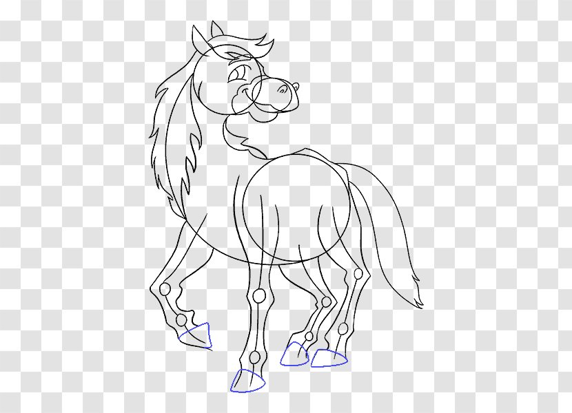 Drawing Horse By Cartoon - Pony Transparent PNG