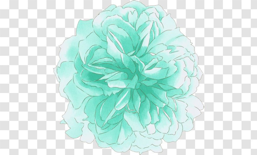 Flower Peony - Green - Mint Flowers Transparent PNG