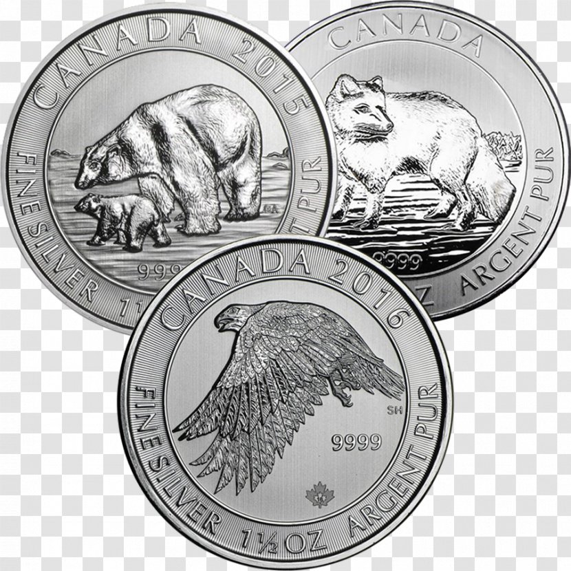 Canada Silver Coin Bullion - Metal Transparent PNG