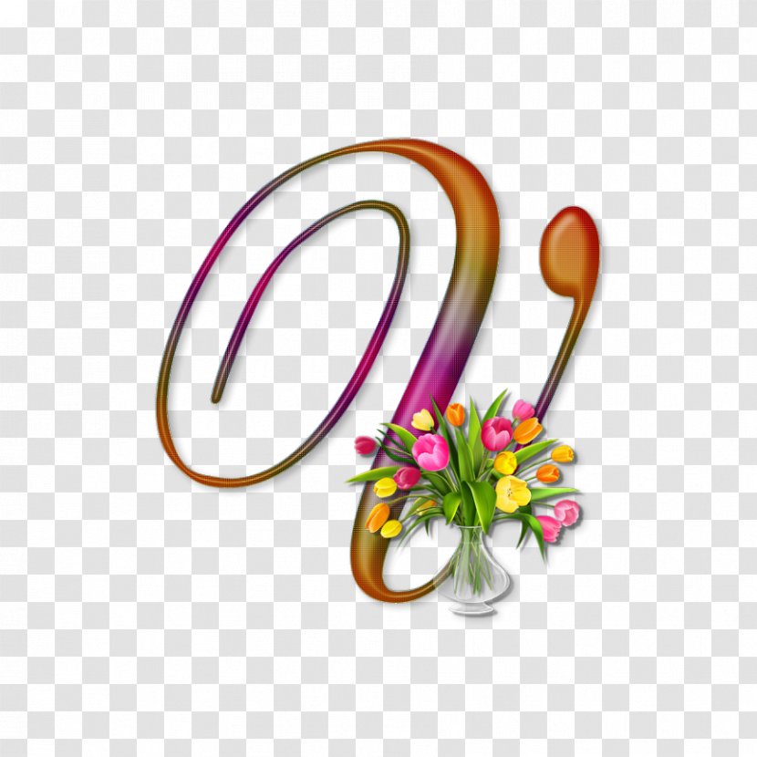 Petal Body Jewellery Alphabet Font Transparent PNG