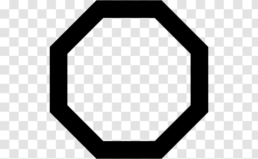 Octagon Hexagon Shape Angle Square - Stop Sign Transparent PNG