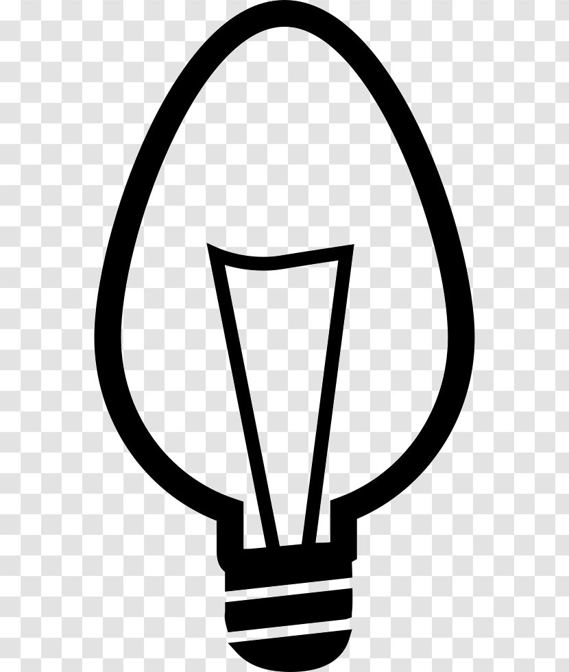 Incandescent Light Bulb Halogen Lamp Tool Light-emitting Diode - Black And White - Font Transparent PNG