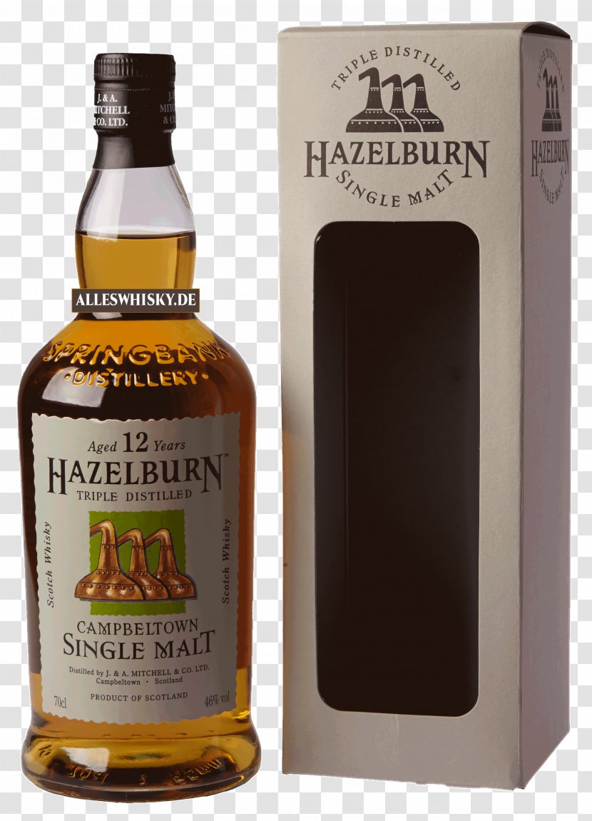 Hazelburn Distillery Tennessee Whiskey Single Malt Whisky Scotch - Liqueur Transparent PNG