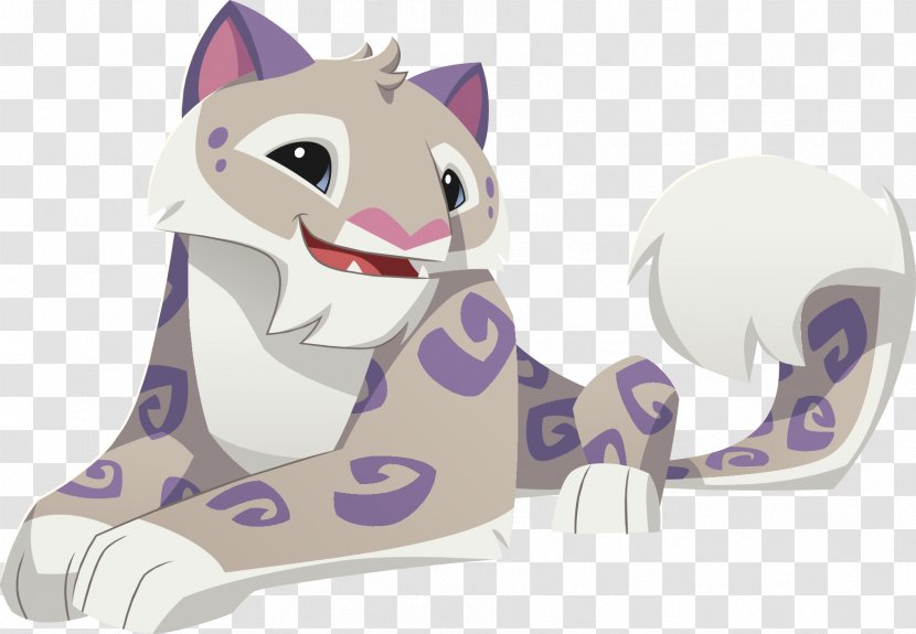 National Geographic Animal Jam Snow Leopard Cat - Cartoon Transparent PNG