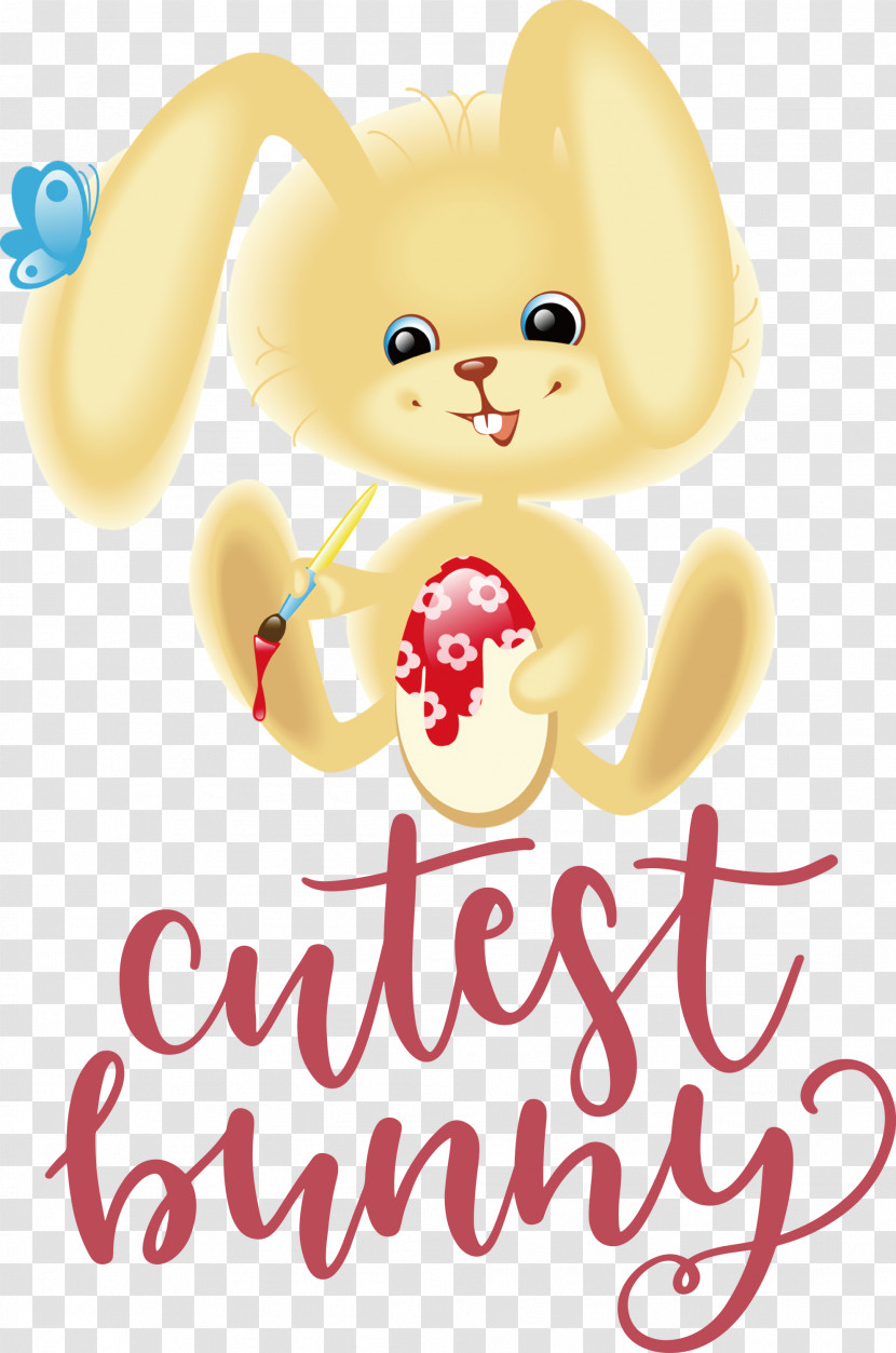 Cutest Bunny Happy Easter Easter Day Transparent PNG