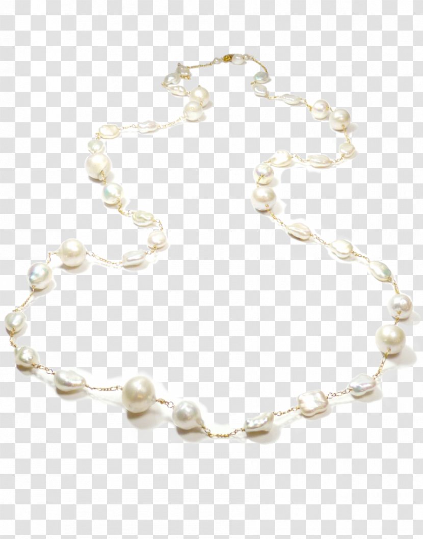 Necklace Body Jewellery Bracelet Pearl - Fashion Accessory - White Chain Transparent PNG
